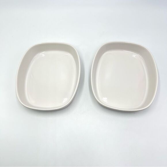Set 2 Pfaltzgraff American Airlines 430 AA 73D1095 White 1st Class Serve Dishes - Picture 2 of 7